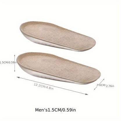 1pair Invisible Inner Raised Insole - Self-adhesive Soft Cushion for Men and Women