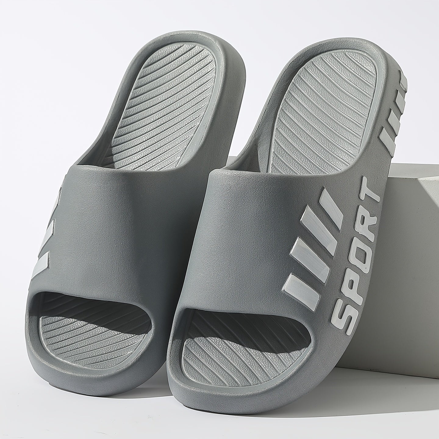 Men's Casual Summer EVA Slippers/Non-Slip, Durable Sole/Comfortable Slide-On Design/Suitable for Outdoor, Indoor, and Bathroom Use/Unisex