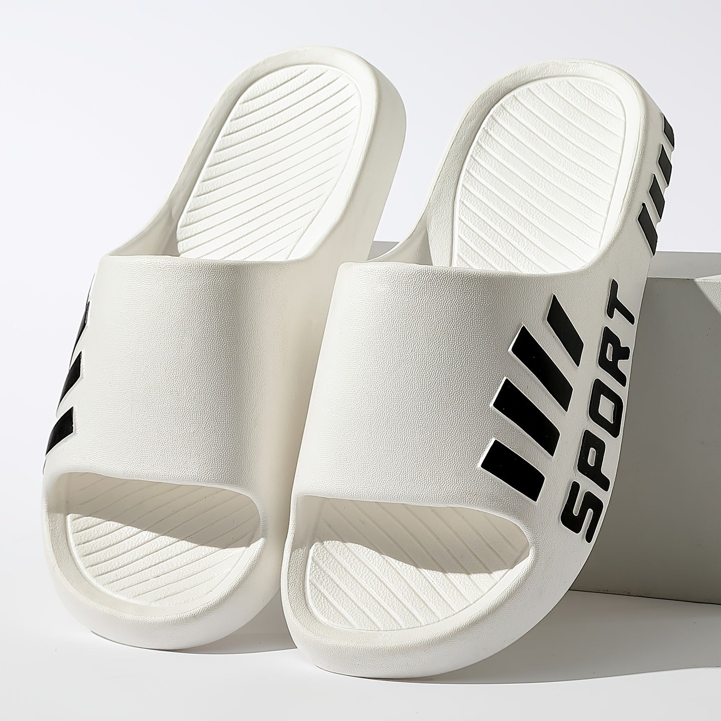 Men's Casual Summer EVA Slippers/Non-Slip, Durable Sole/Comfortable Slide-On Design/Suitable for Outdoor, Indoor, and Bathroom Use/Unisex