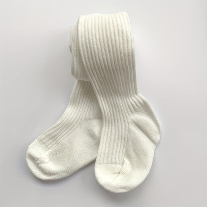 1pc Kids Girls Knitted Footed Pantyhose - Soft, Warm, and Cozy Tights for Spring and Autumn - Solid Color, Dance, and Dress Socks for Baby Toddlers Children's Leggings Newborn Socks