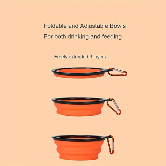Pet Supplies Folding Bowl, Portable Pet Folding Bowl, Travel Dog Bowl, Dog Food Tool. Water Bowl, Telescopic Dog Bowl