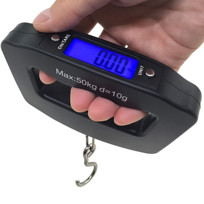kolzp Digital Handheld Scale, 110 lb/50kg Mini Portable Electronic Scale with Backlit LCD Display, Quick Scale, Travel Essential, Christmas Thanksgiving New Year Gift