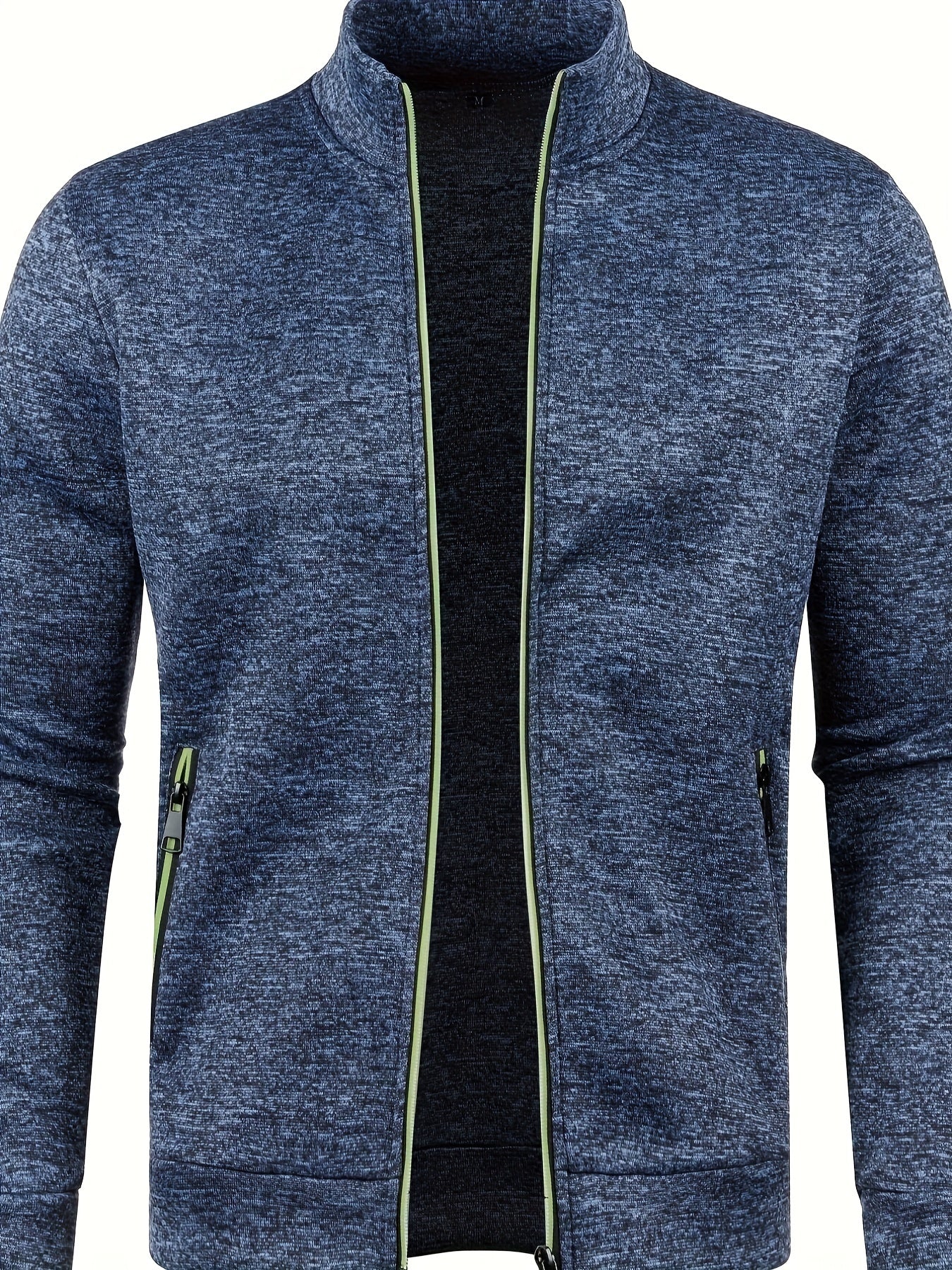 [Full Zip Up Cardigan Sweater] Elegant Mid Stretch Cardigan, Men's Casual Full Zip Up Cardigan Sweater Coat For Fall Winter