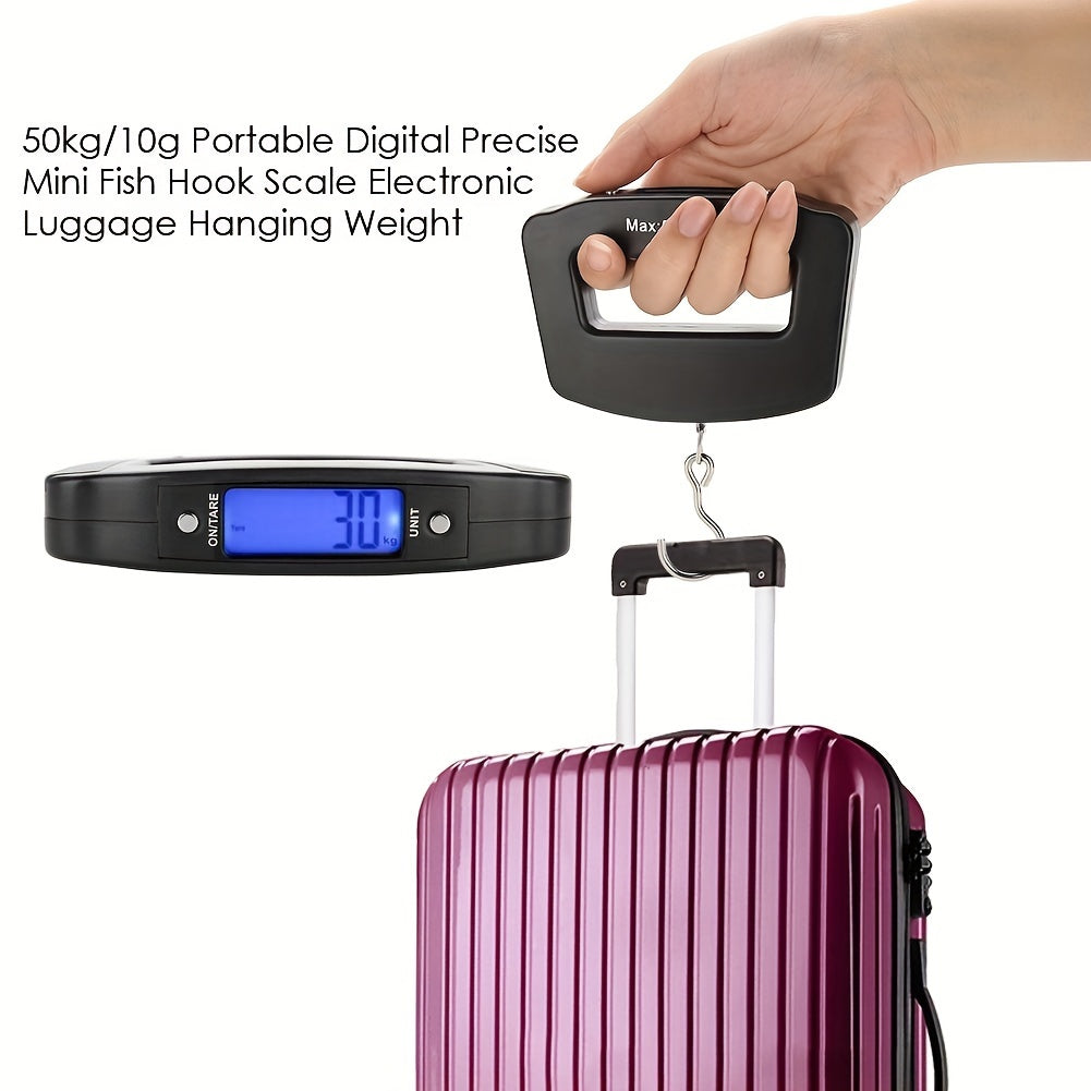 kolzp Digital Handheld Scale, 110 lb/50kg Mini Portable Electronic Scale with Backlit LCD Display, Quick Scale, Travel Essential, Christmas Thanksgiving New Year Gift