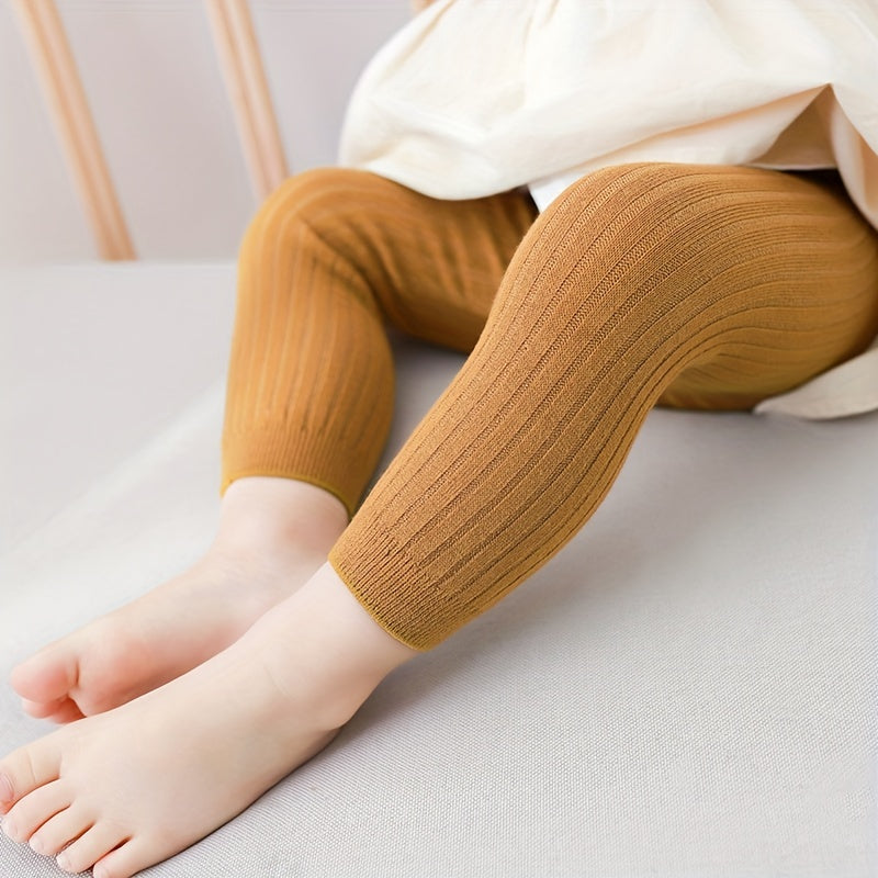 Ensure Your Little Girl Stays Cozy with These Soft Knit Leggings Designed for Toddlers