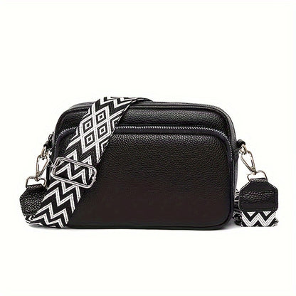 Women's PU Crossbody Zipper Shoulder Bag - Messenger Wallet Phone Case & Card Holder, Compact Everyday Purse Suitable for, Travel,