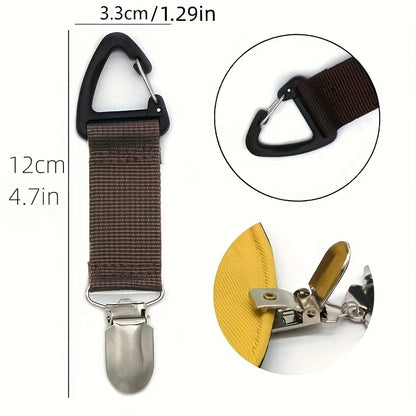 Ultra-Lightweight Travel Hat Clip - Conveniently Hangs on Bag, Securely Holds Hats - Portable, Essential Accessories for Handbags, Backpacks, Luggage