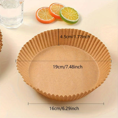 Brown Party-Specific Oil Absorbent Paper, Household Food Mat Sheets for Baking and Air Fryer Use
