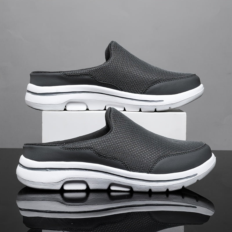 Men's Plus Size Lightweight Comfortable Mesh Casual Half-Slippers