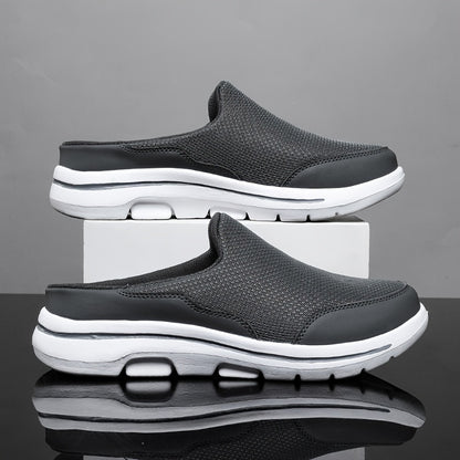 Men's Plus Size Lightweight Comfortable Mesh Casual Half-Slippers