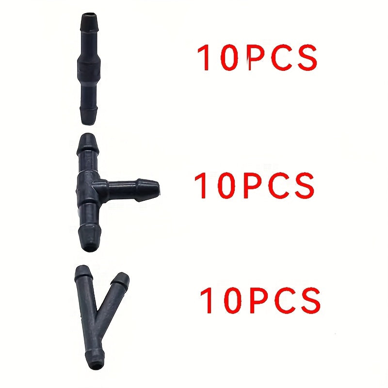 Available in 3 Different Shapes 18pcs/30pcs Car Windshield Washer Pipe Connectors