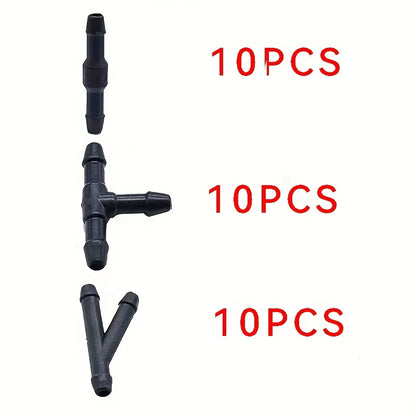 Available in 3 Different Shapes 18pcs/30pcs Car Windshield Washer Pipe Connectors