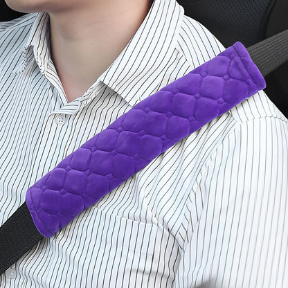 Travel Accessory: Plush Car Seat Belt Shoulder Pad, Single Piece