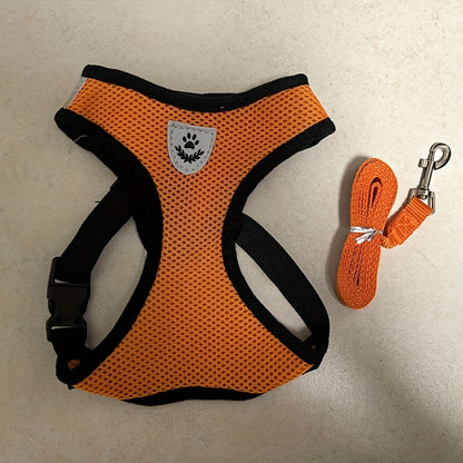 Breathable Mesh Dog Harness, Reflective Puppy Chest Harness, Pet Leash, Dog Rope, Pet Supplies