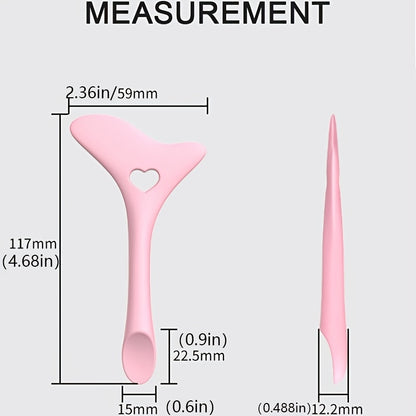 Silicone Eyeliner Stencils - Wing Tips, Mascara, Lipstick, Cream Mask Applicator - Makeup Beauty Tool for Perfect Application