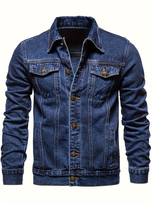 Men's Casual Slim-Fit Cotton Jacket Men's Denim Jacket
