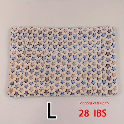 Dog Claw Love Printing Pattern Pet Nest Mat Four Seasons Universal Cat and Dog Floor Mat Comfortable and Pet Blanket 1pc