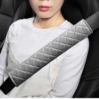 Travel Accessory: Plush Car Seat Belt Shoulder Pad, Single Piece