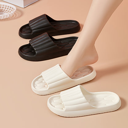 EVA Soft-Bottom Pillow Slide, Quick-Drying Non-Slip Family Shower Slide, Lightweight Beach Slide, Women Shoes