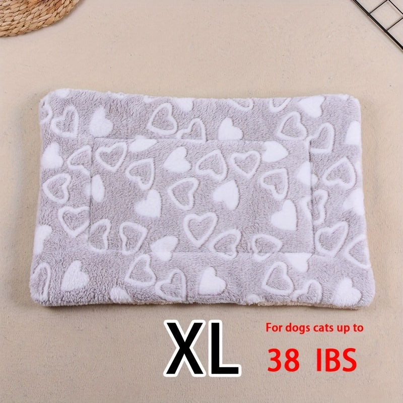 Dog Claw Love Printing Pattern Pet Nest Mat Four Seasons Universal Cat and Dog Floor Mat Comfortable and Pet Blanket 1pc