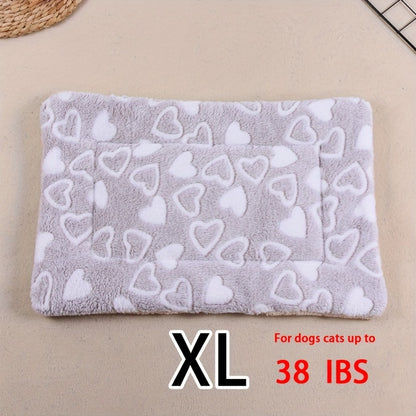 Dog Claw Love Printing Pattern Pet Nest Mat Four Seasons Universal Cat and Dog Floor Mat Comfortable and Pet Blanket 1pc