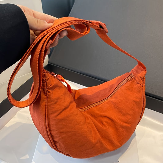 New Stylish Casual Women's Single-shoulder Bag with Adjustable Strap Length, a Dumpling-style Crossbody Bag That Can Be Used as a Coin Purse or Phone Pouch, Suitable for Daily Outings, Travel, and Shopping