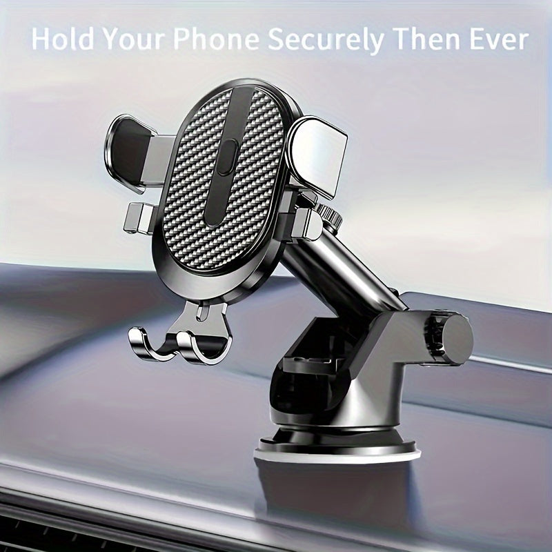 A Multifunctional Car Phone Holder with a Suction Cup for Navigation, Designed to Be Attached Inside The Vehicle