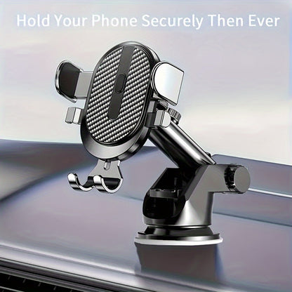A Multifunctional Car Phone Holder with a Suction Cup for Navigation, Designed to Be Attached Inside The Vehicle
