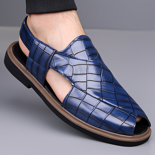 New Summer Men'S Soft-Soled Non-Slip Sandals with Elastic Bands, Perfect for Vacations. Breathable And Quick-Drying Beach Shoes That Are Lightweight And Versatile, Suitable for Outdoor Leisure Activities