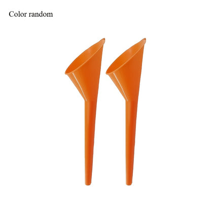 Car Long Stem Funnel Gasoline Oil Fuel Filling Tools Anti-splash Plastic Oil Funnel Motorcycle Refueling Tools Auto Accessories- Color Random