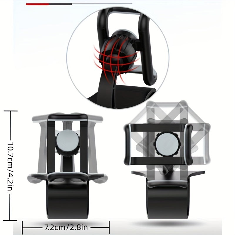 Versatile Universal Car Phone Holder with an Easy Clip Design for Mounting on The Dashboard, Suitable for GPS Navigation And Phone Support