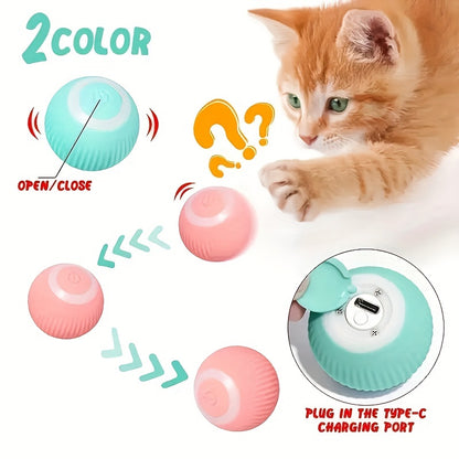 A Smart Cat Toy That Entertains Itself, Featuring an Automatic Rolling Ball to Amuse Your Cat