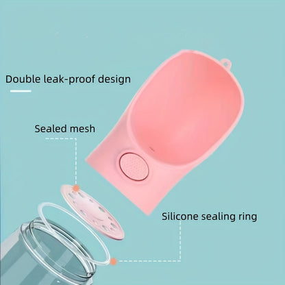 Portable Dog Water Bottle - Dog Drinking Water Bottle Travel Pet Accompanying Cup For Easy Feeding Drinking Supply - Uncharged Plastic