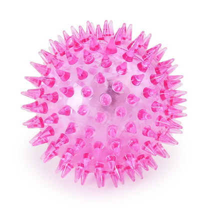Dog Puppy Squeak Toy Ball: Jump, Massage & Clean Teeth & Gums For Optimal Health!