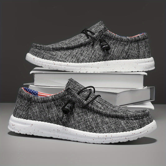 Canvas Men'S Sports Shoes | Comfortable, Lightweight, Fashionable with Rubber Soles, Perfect for Casual Wear or Outdoor Activities, Large-Sized, Couples' Slip-On Shoes with Soft Soles, All-Season, Solid Color, Low Top, AOPLUS Brand