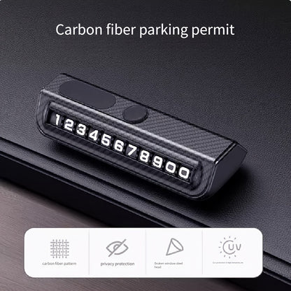 Temporary Car Moving Phone Plate Car Interior Accessories Parking Number Plate Car Ornament Moving Car High-end Creative Number Keeper