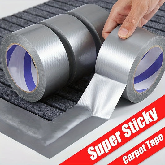 [Heavy-Duty Fabric Tape] Ultra Strong Fabric Duct Tape - Water-Resistant Heavy-Duty Industrial Adhesive Tape for Securing Carpets, Fixing Floors, And Grouping Items. to Tear, Resistant to Oil & Heat, Leaves No Residue, Suitable for Various Surfaces