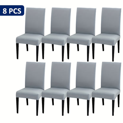 4-Piece/6-Piece/8-Piece/10-Piece/12-Piece S-Size Elastic Kitchen Chair Covers for Home Use