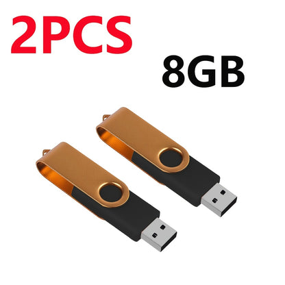 [Usb Flash Drive] 2pcs USB Flash Drive 8GB 4GB 2GB 1GB 512MB 256MB 128MB 64MB USB 2.0 High Speed U Disk USB Disk Metal Pen Drive USB Drive for PC/Laptops/Tablets/Mobile PhonesCar Audio/Game Console/Audio - Store Your Files Securely!