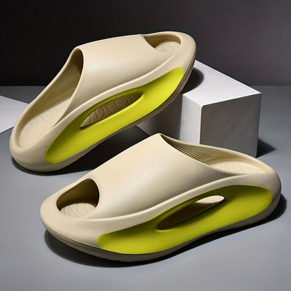 Men'S Slippers with Anti-Collision Design, Wear-Resistant And Non-Slip, Two-Tone Shower And Home Thick-Soled Elevated Sandals for Women.