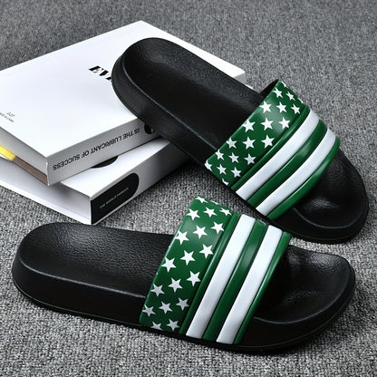 Men's Summer Slippers, Non-Slip, Odor-Resistant, Wear-Resistant, One-Strap Slippers, Versatile Indoor/Outdoor Sandals