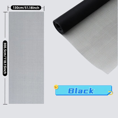 Household DIY Mosquito and Fly Screen Window Net, Pet-Proof Entry Barrier for Doors and Windows, Suitable for Windows, Doors, Patios, and Fences. Easy to Install. Screen Mesh