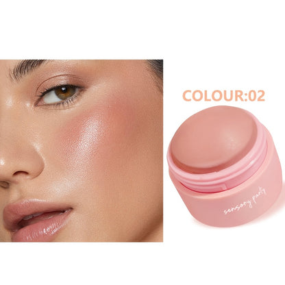 6 Color Blush Ball Peach Pink Blush Matte Mist Instant Makeup for Any Crowd to Enhance the Complexion and Make the Skin Look Flawless