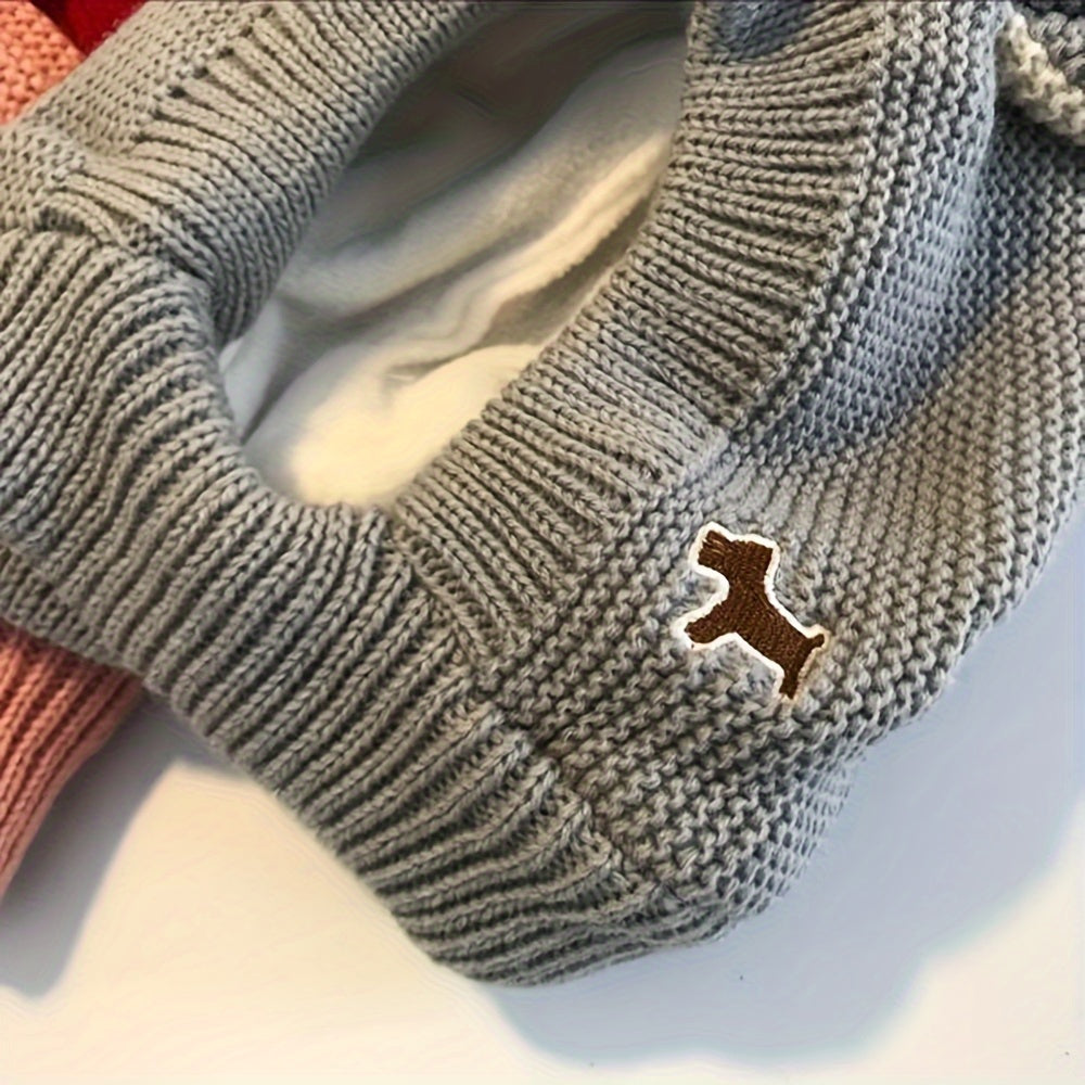 Toddler Winter Knit Hat with Fleece-Lined Ears & Adjustable Toggle Closure - Soft Stretchy Warm Beanie for Boys & Girls, Mixed Colors, Christmas Gift, Hand Wash Only, Baby Winter Hat, Festive Toddler Wear, Cold Weather Accessory, Playful Design, Cozy Fabr
