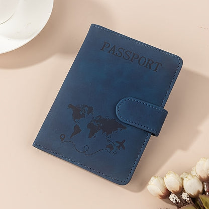 RFID Passport Holder, Card Holder, Wallet, ID Card Holder, Multi-Function Travel, Made of PU Synthetic Leather, Casual Vacation Pattern Print, with 1 Bill Compartment and 2 SIM Card Slots, Daily Use
