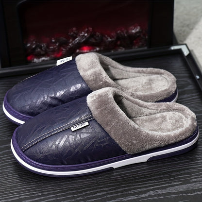 Men'S Oversized Plush Slippers, Soft And Warm Indoor Home Shoes, Winter Couple Slippers Suitable for Both Men And Women, Perfect for The Balcony in Winter