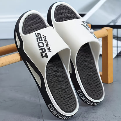 Trendy Oversized Flat Slippers, Lightweight Soft-Soled, for Home Bathroom and Indoor Use Outdoor Sports Comfortable Beach Outings
