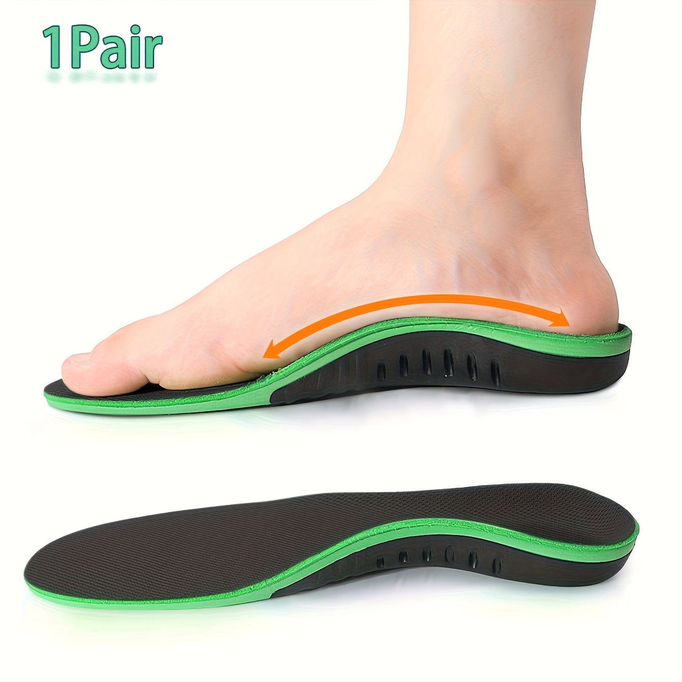 A Pair of Arch Support Insoles That Wick Away Sweat to Keep Your Feet Dry, Suitable for Replacing Insoles in Sports Shoes, Flat Shoes, And Casual Footwear