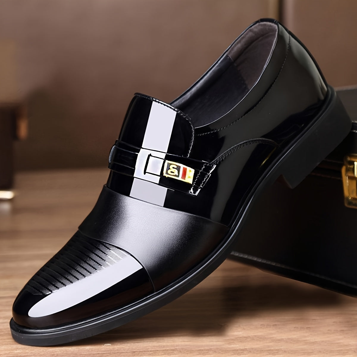 Men's Dress Shoes, Dad Shoes, Men's Elegant Footwear, Business Dress Shoes, Loafers, Shoes for Middle-Aged and Elderly Men, Casual Men's Shoes, Genuine Men's Gift Wedding Shoes, Men's Social Shoes, Men's Black Shoes
