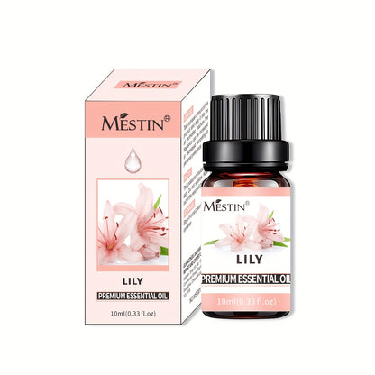 MESTIN Multi-Purpose Pure Essential Oil | Contains 21 Fragrances and Plant Ingredients, Suitable for Diffusers, Humidifiers, Air Purifiers, Candle Making - Rose/Lavender/Jasmine/Lemon, etc